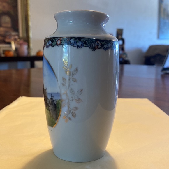 Antique vintage souvenir piece small vase Bad Kosen Rudelsburg written on front - Picture 4 of 15